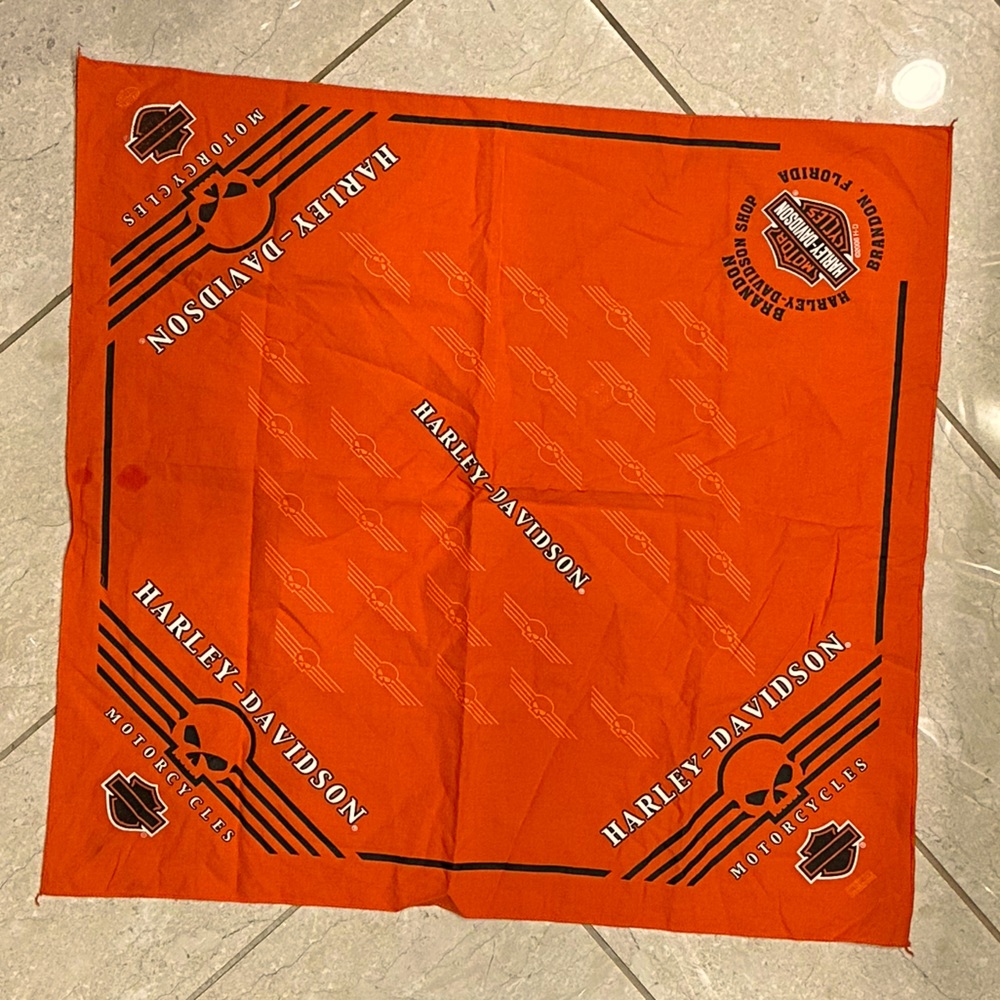 Harley Davidson bandanna, scarf, doo-rag, biker, motorcycle , skulls Brandon FL